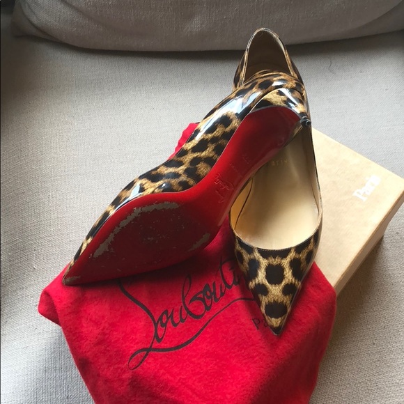 Christian Louboutin Rocket 45 Patent Leopard 37.5 - Picture 3 of 4